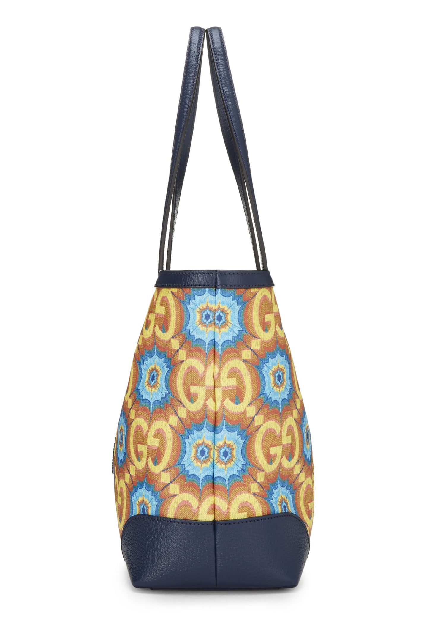 Gucci,  Navy Coated Canvas Kaleidoscope Ophidia Tote, Navy