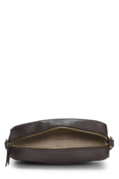 Gucci,  Black Leather Webby Shoulder Bag Small, Black