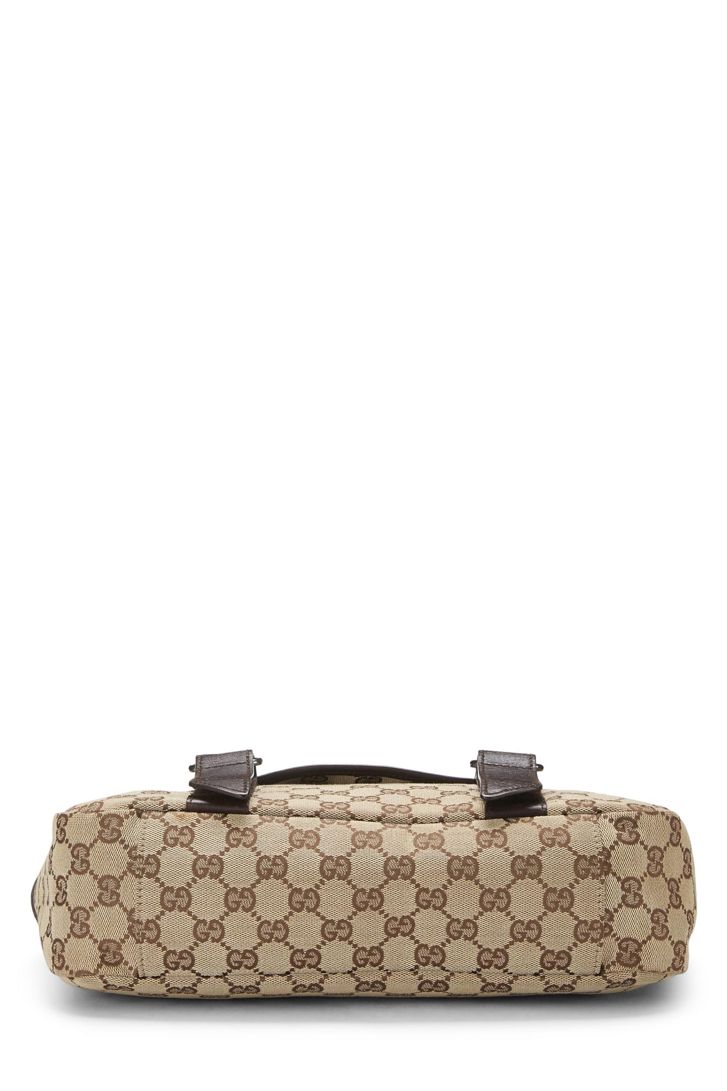 Gucci,  Original GG Canvas Buckle Flap Messenger, Brown