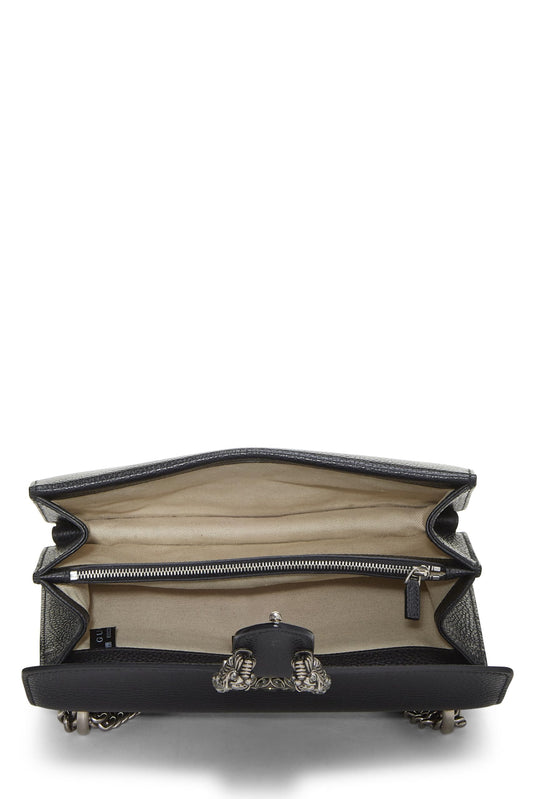 Gucci,  Black Leather Dionysus Shoulder Bag Small, Black