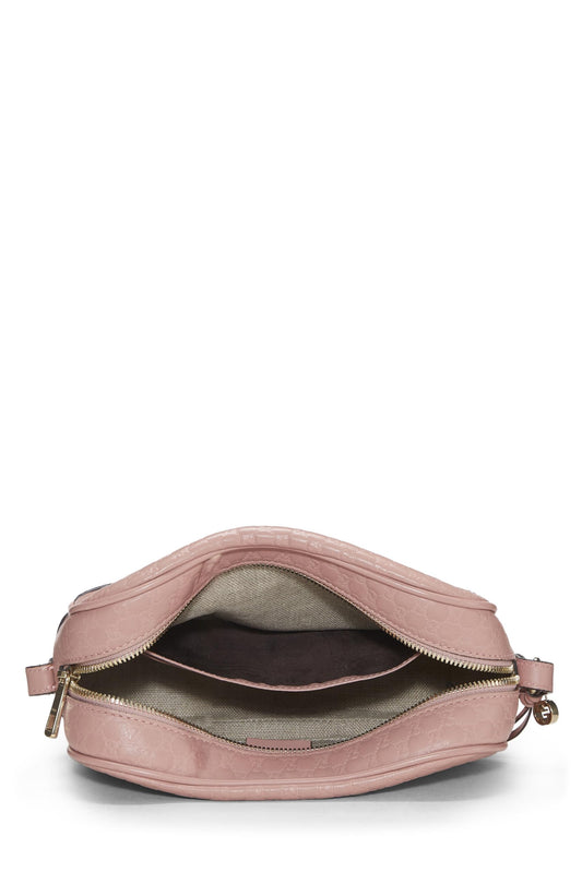 Gucci,  Pink Microguccissima Leather Bree Crossbody, Pink