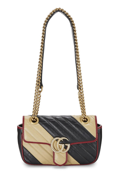 Gucci,  Multicolor Leather GG Marmont Shoulder Bag Mini, Multi