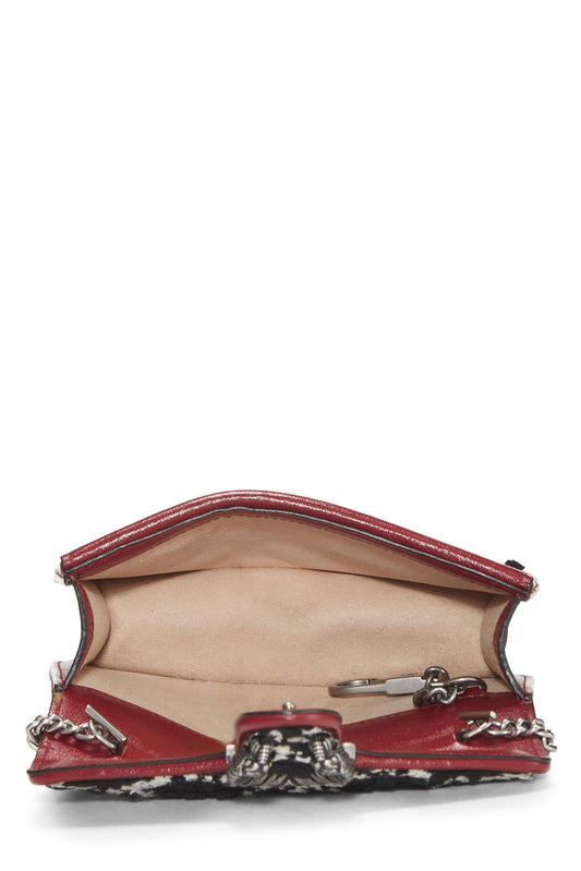 Gucci,  Multicolor Tweed Dionysus Crossbody Super Mini, Multi