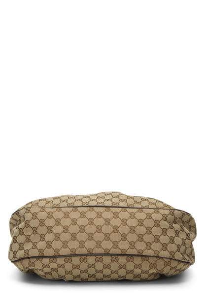 Gucci,  Brown Original GG Canvas Sukey Hobo, Brown