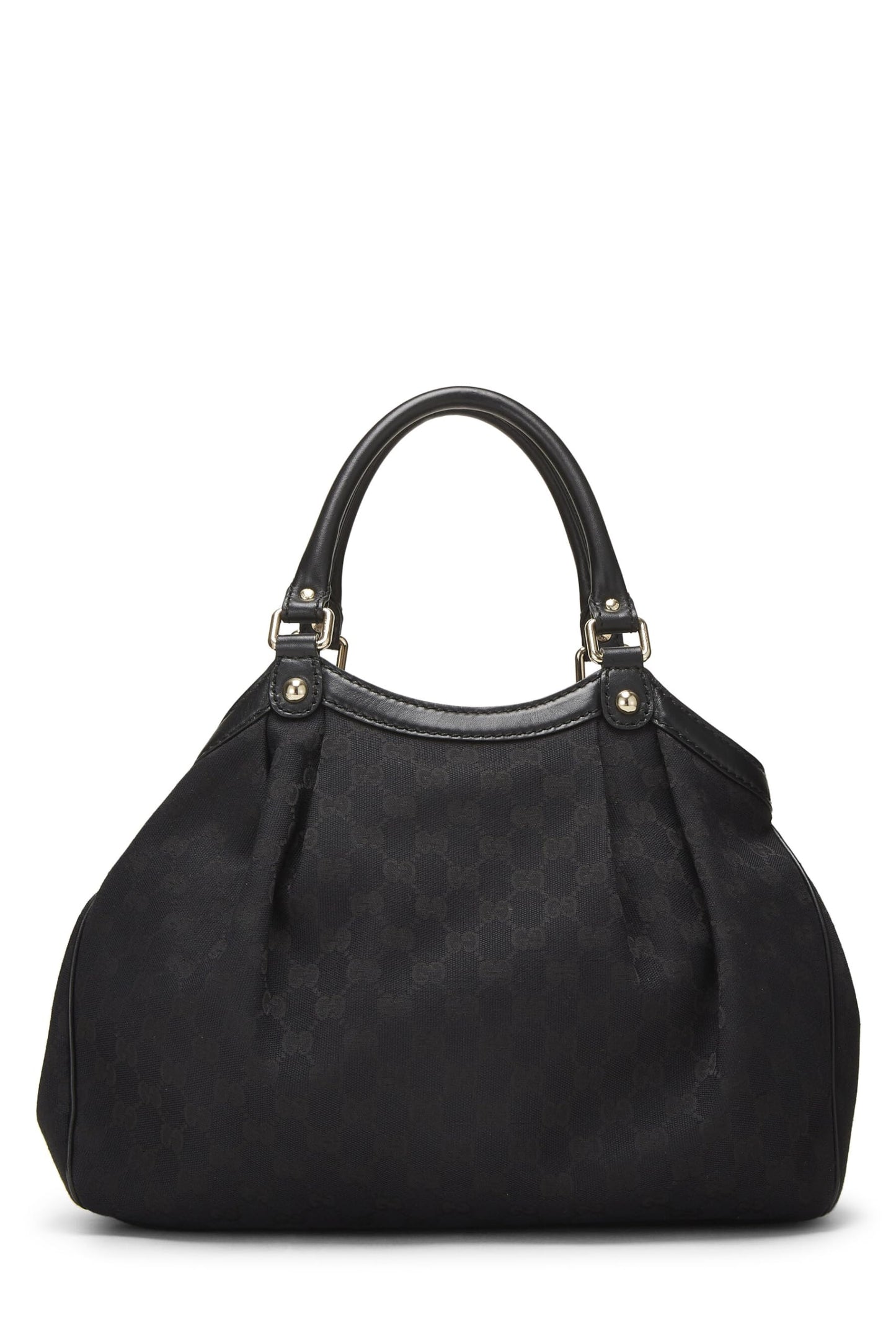 Gucci,  Black Original GG Canvas Sukey Tote, Black