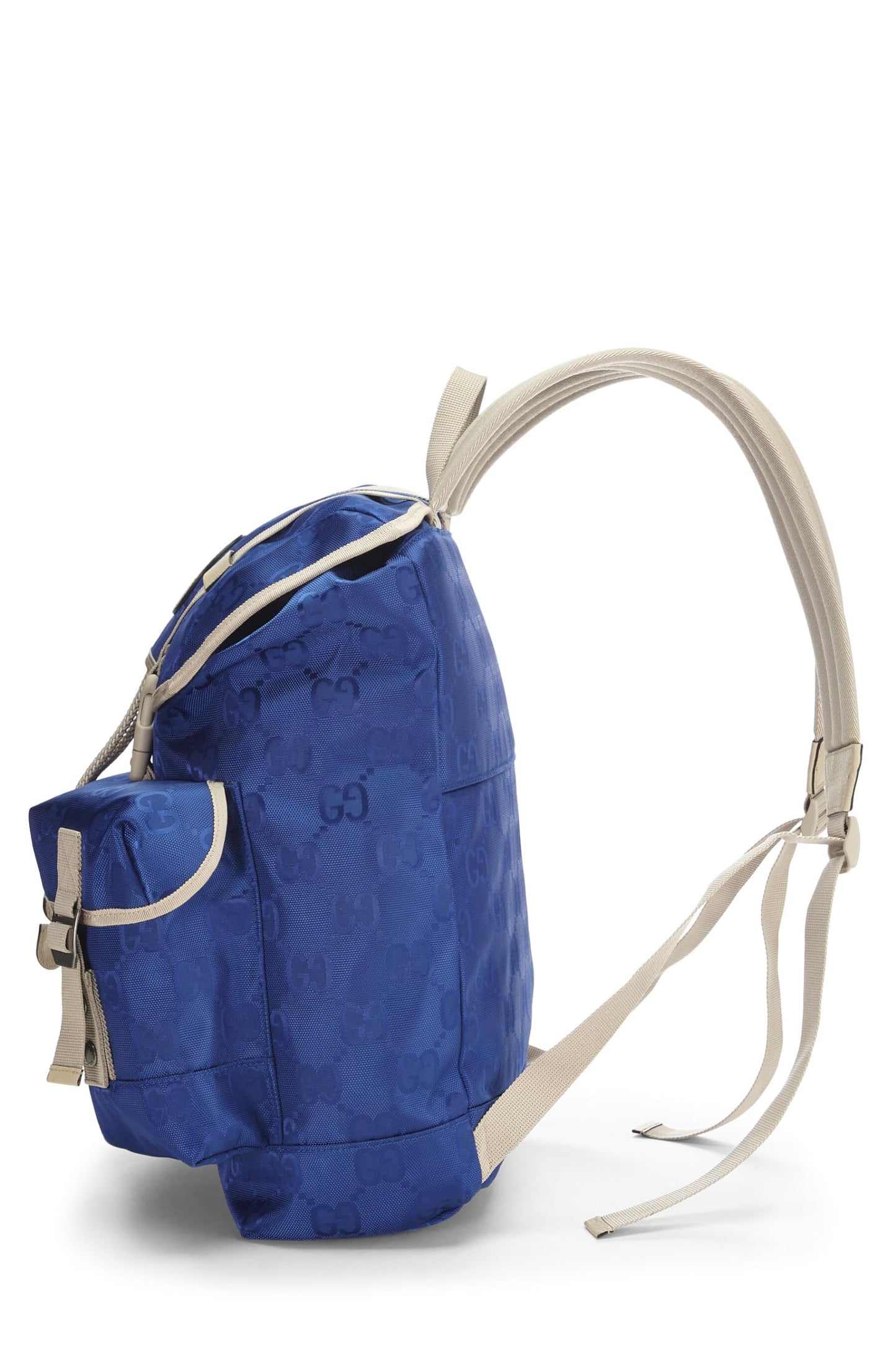 Gucci,  Blue GG Nylon Off The Grid Backpack, Blue