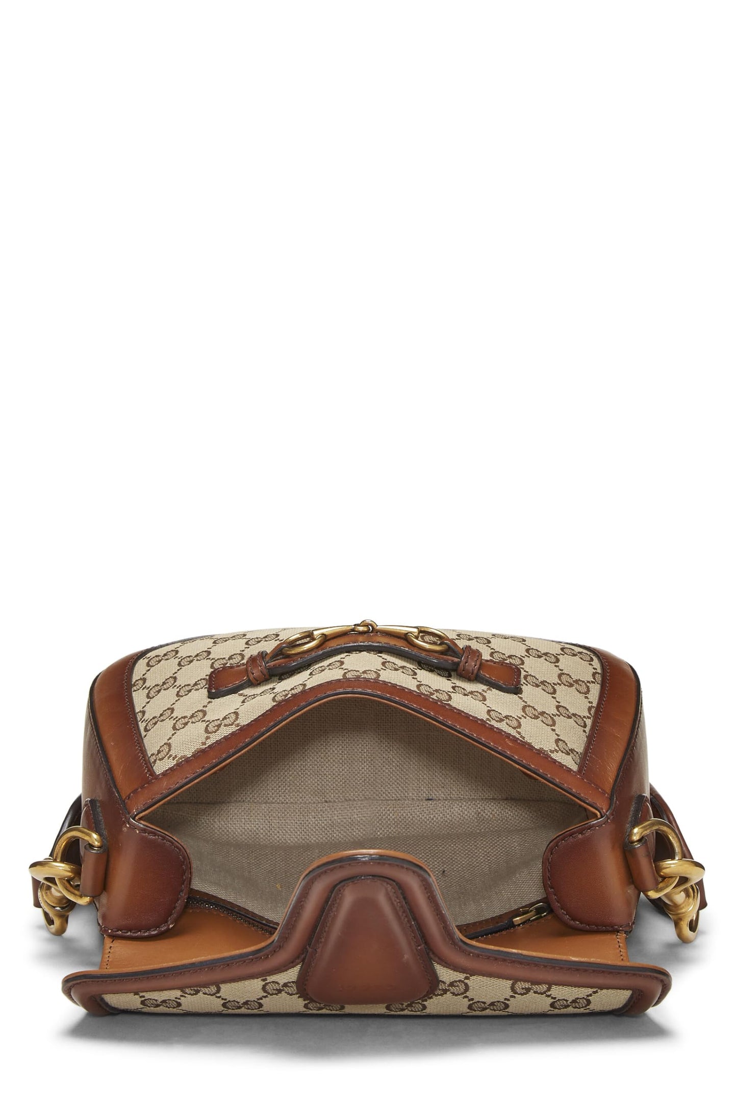 Gucci,  Original GG Canvas Lady Web Shoulder Bag Small, Brown