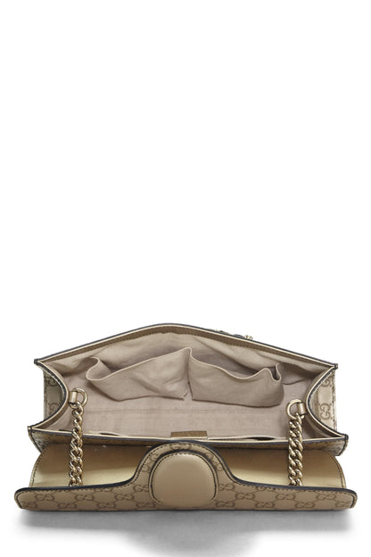 Gucci,  Gold Microguccissima Leather Emily Chain Shoulder Bag, Gold