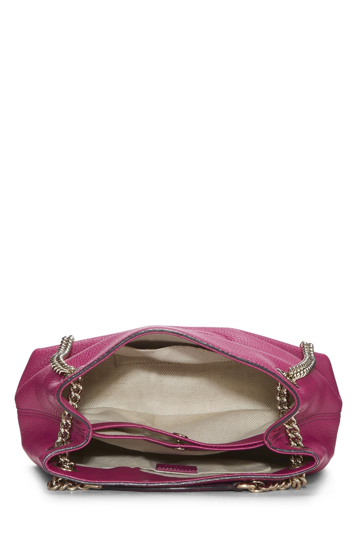 Gucci,  Pink Leather Soho Chain Tote Small, Pink