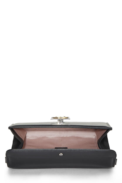 Gucci,  Black Leather Matisse Convertible Clutch, Black