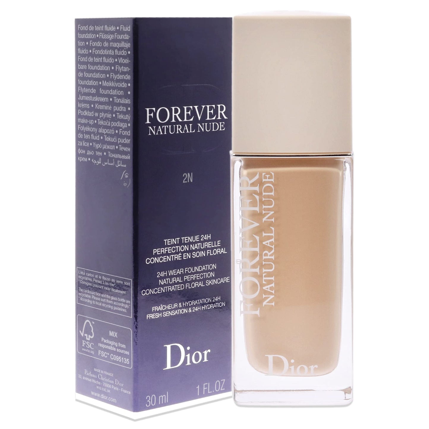 Christian Dior Dior Forever Natural Nude Foundation - 2N Neutral Women Foundation 1 oz