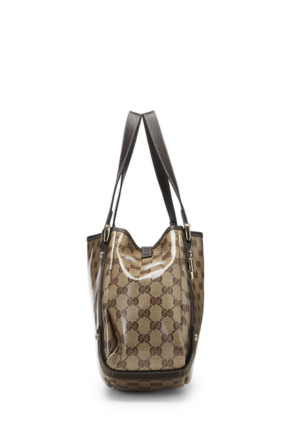 Gucci,  Original GG Crystal Canvas Abbey Tote, Brown