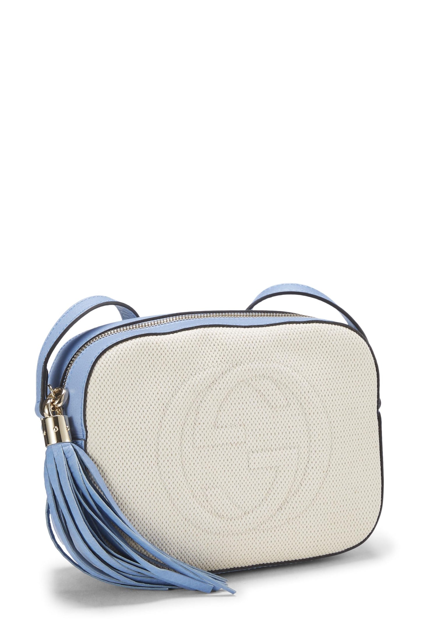 Gucci,  White Canvas & Leather Soho Disco, White