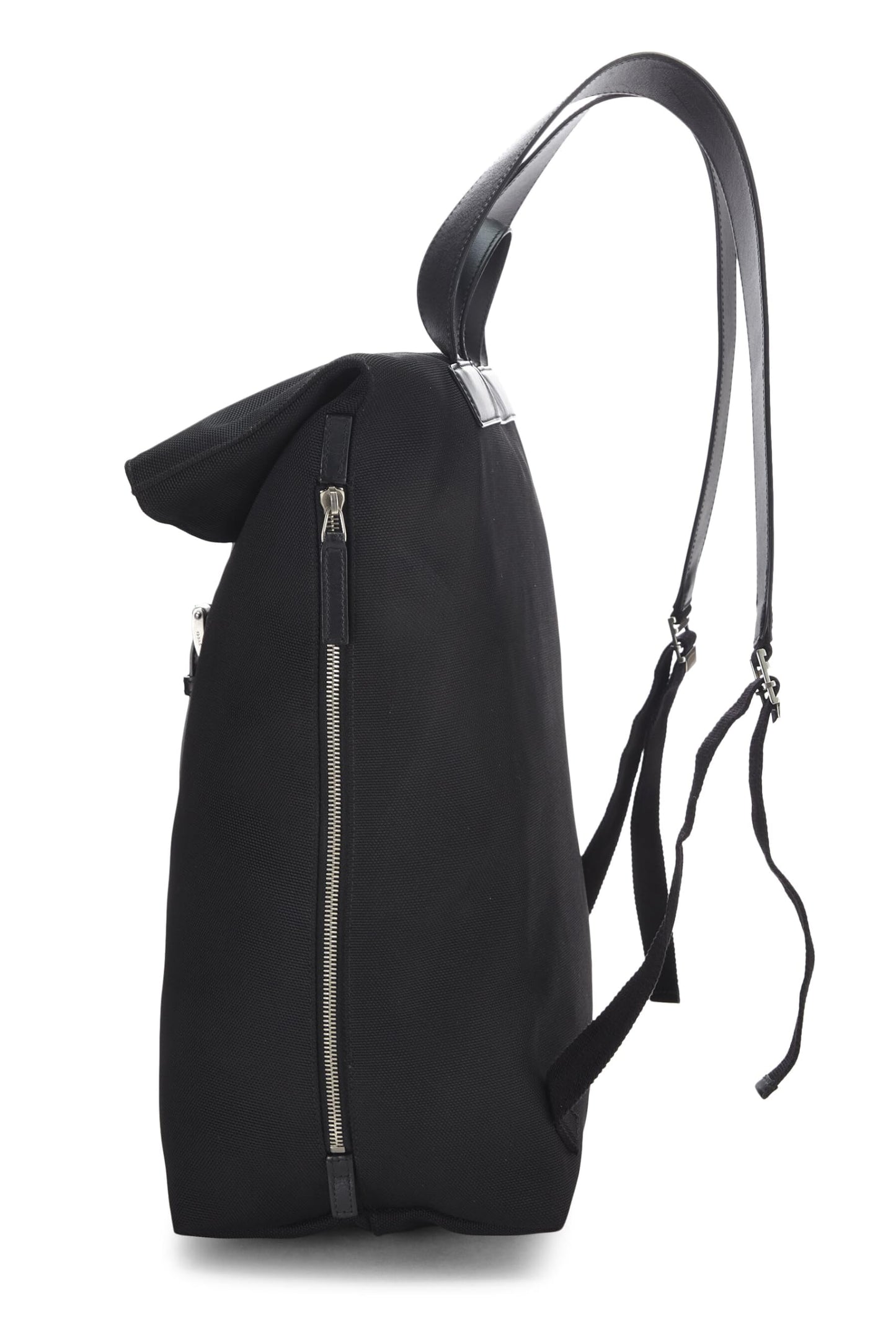 Gucci,  Black Techno Canvas Web Backpack, Black