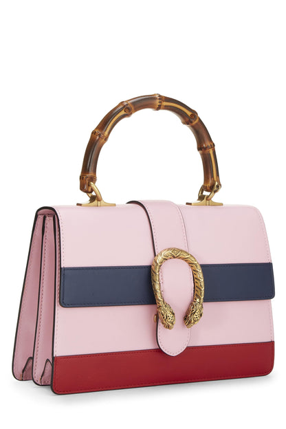 Gucci,  Pink Leather Dionysus Bamboo Handbag, Pink