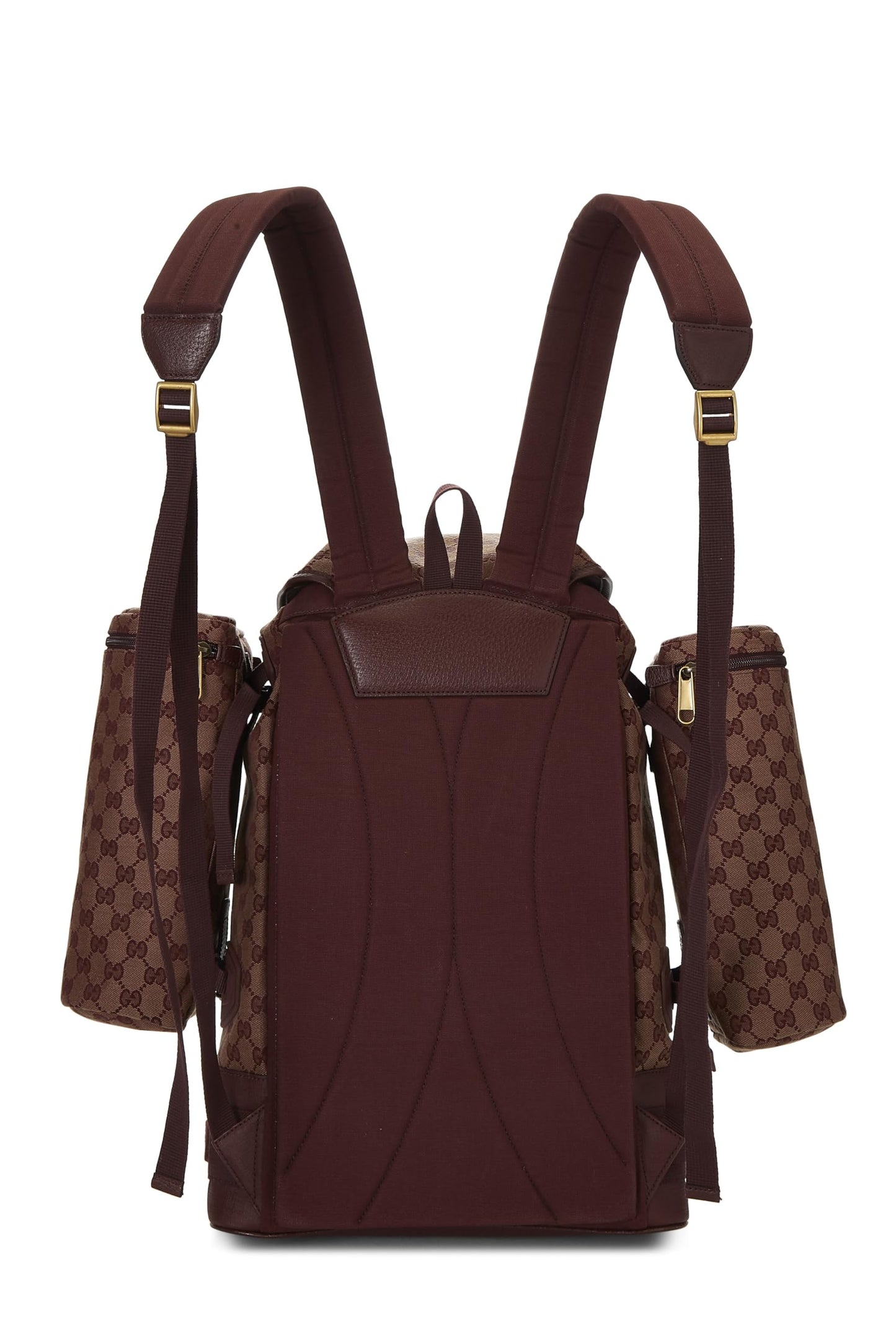 Gucci,  Burgundy Original GG Canvas Alpina Trekking Backpack, Burgundy