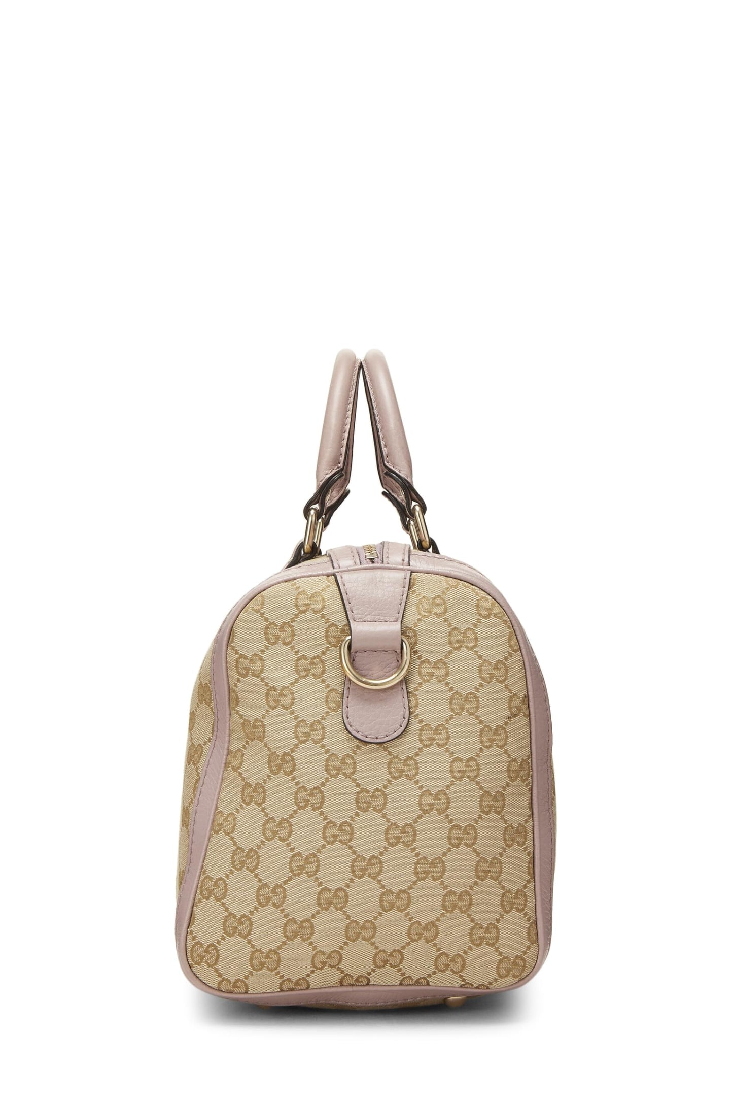 Gucci,  Pink Original GG Canvas Web Boston Bag Medium, Pink