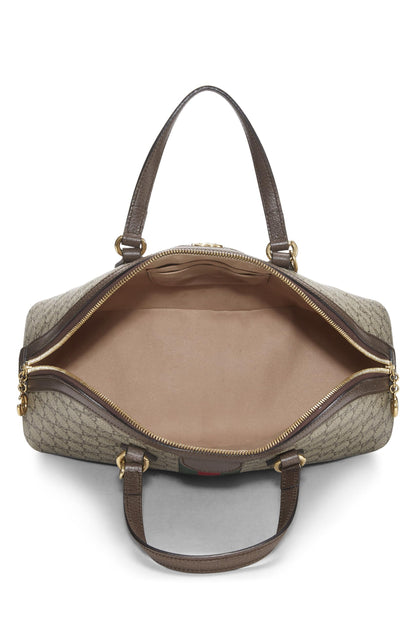 Gucci,  Brown Original GG Supreme Ophidia Dome Shoulder Bag Small, Brown