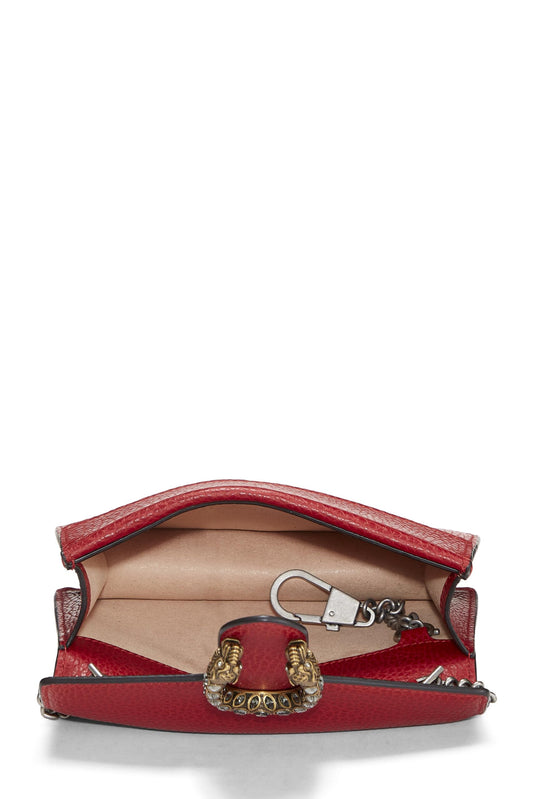 Gucci,  Red Leather Dionysus Super Mini, Red