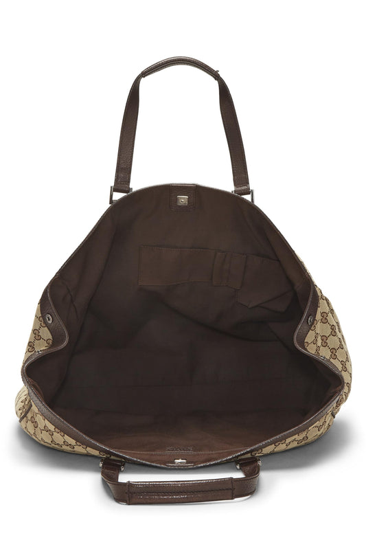 Gucci,  Original GG Canvas Pocket Tote Large, Brown