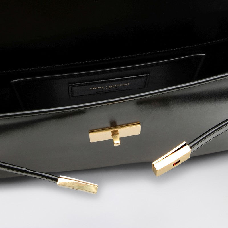 Saint Laurent Manhattan Mini Bag Black Leather Women