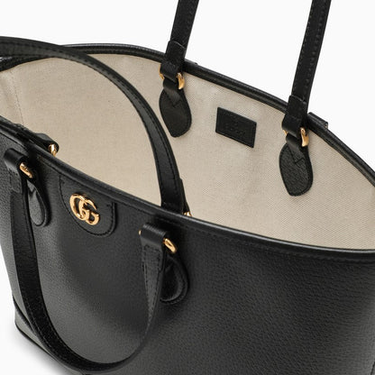 Gucci Ophidia Black Leather Mini Shopping Bag Women