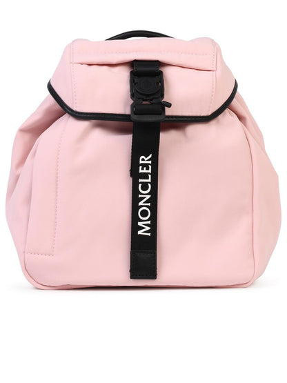 Moncler 'Trick' Pink Nylon Backpack Woman