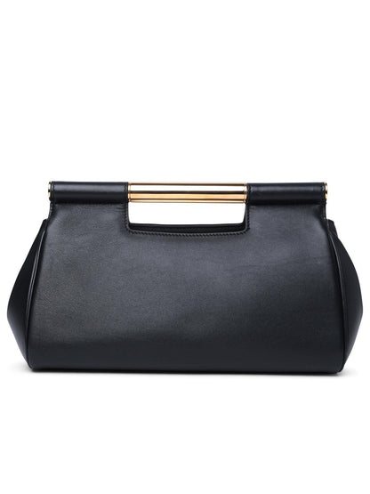 Dolce & Gabbana Large 'Sicily' Black Leather Clutch Woman