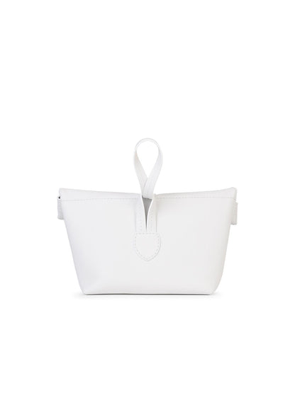 Maison Margiela White Leather Clutch Woman