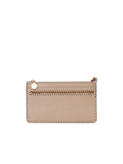 Stella Mccartney 'Falabella' Cream Recycled Polyester Mini Clutch Woman