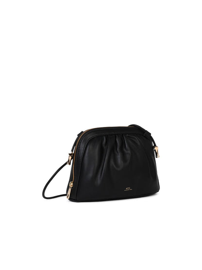 A.P.C. Small 'Ninon' Black Eco-Leather Crossbody Bag Woman