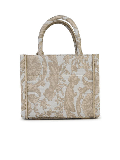 Versace Small 'Athena Barocco' Beige Bag Woman