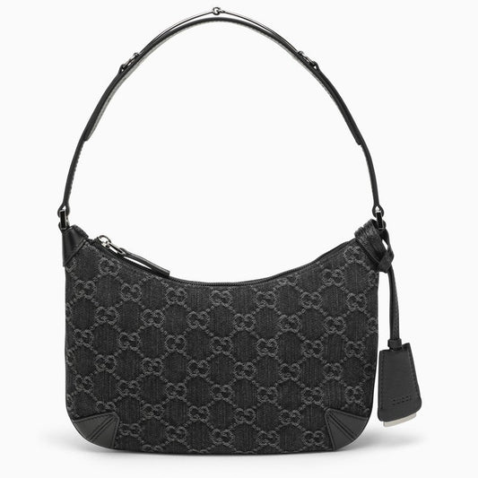 Gucci Horsebit Small Shoulder Bag Black/Grey Women