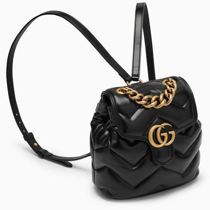 Gucci Gg Marmont Matelassé Backpack Black Women