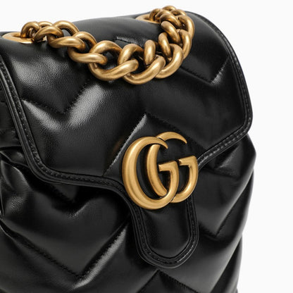 Gucci Gg Marmont Matelassé Backpack Black Women