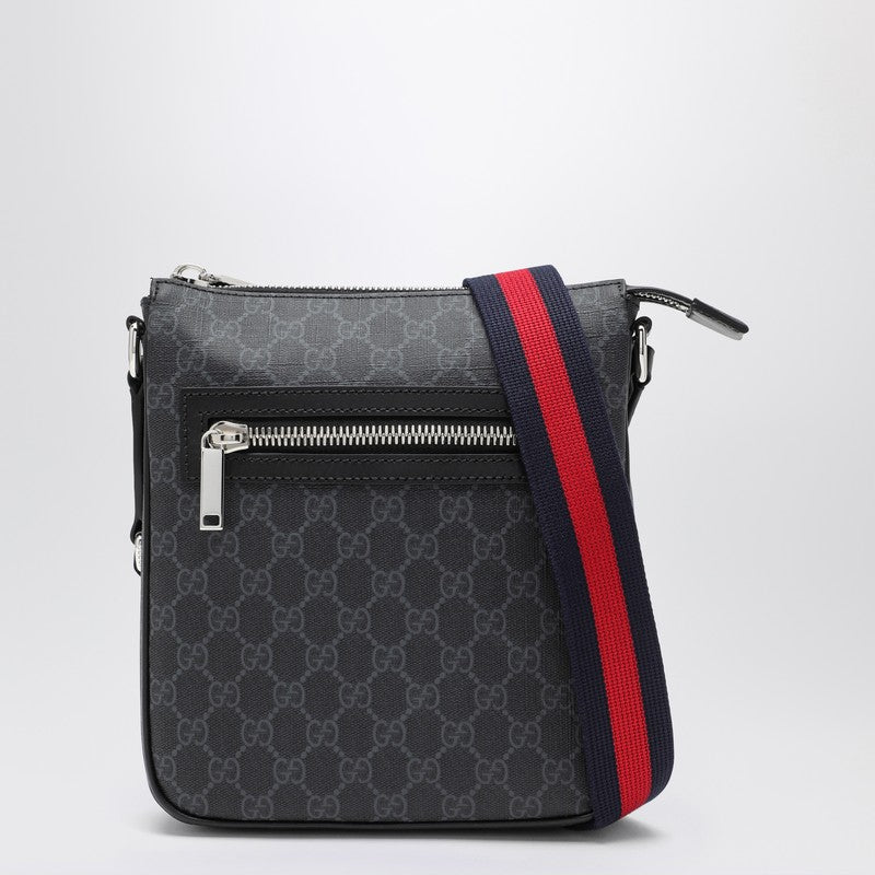 Gucci Gg Fabric Small Shoulder Bag Grey/Black Men