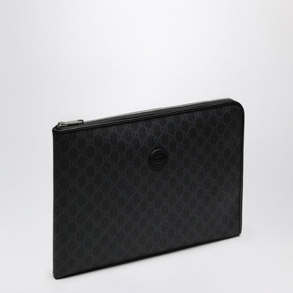 Gucci Medium Black Gg Supreme Fabric Briefcase Men