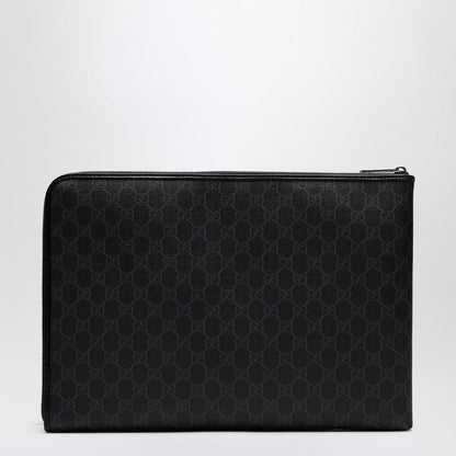 Gucci Medium Black Gg Supreme Fabric Briefcase Men