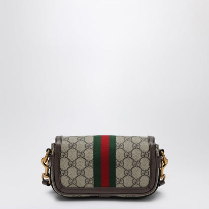 Gucci Ophidia Mini Bag In Beige/Ebony Gg Fabric Men