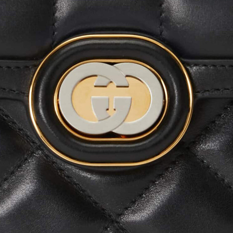 (WMNS) Gucci Deco Mini Shoulder Bag 'Black' 741457-AAB7A-1000