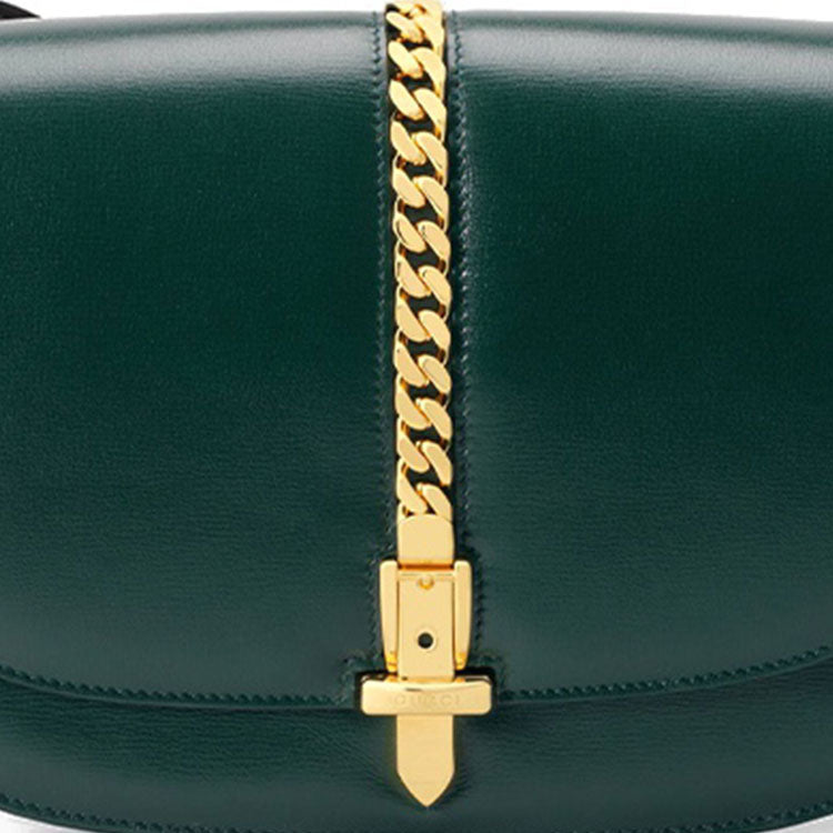 (WMNS) Gucci Sylvie 1969 Series Single-Shoulder Bag Small-Size Green 601067-1DB0X-3020