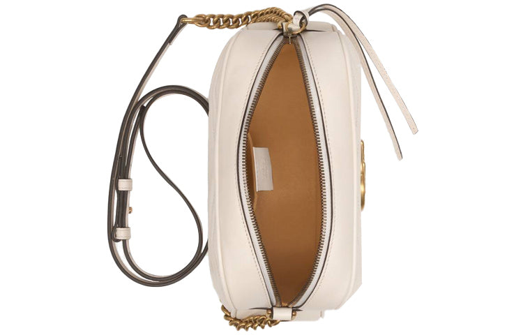 (WMNS) Gucci GG Marmont Small Shoulder Bag 'White' 447632-DTD1T-9022