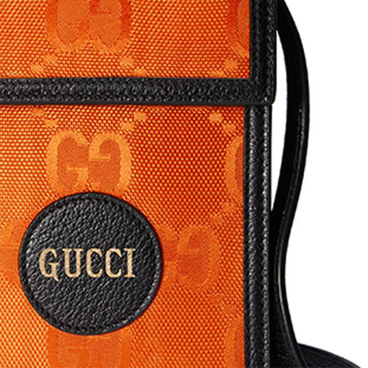 Gucci Off The Grid Leather Shoulder Messenger Bag 'Orange Black' 625599-H9HAN-7560