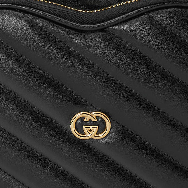 (WMNS) Gucci Interlocking G Mini Heart Shoulder Bag 'Black' 751628-AACCL-1000