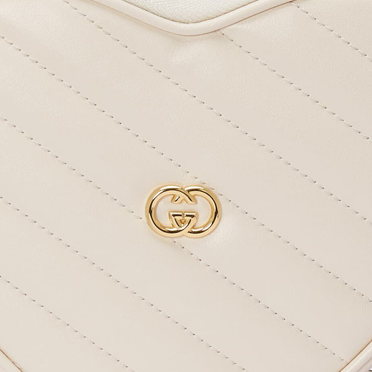 (WMNS) Gucci Interlocking G Mini Heart Shoulder Bag 'Mystic White' 751628-AACCL-9022