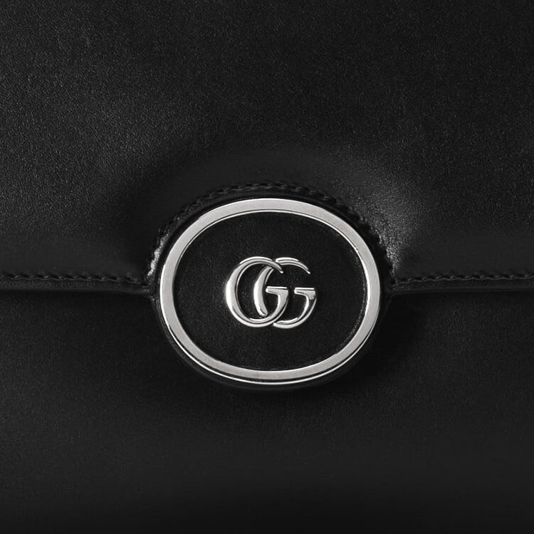 (WMNS) Gucci Petite GG Small Shoulder Bag 'Black' 739721-AABSG-1000