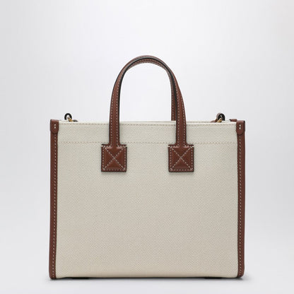 Burberry Freya Mini Natural/Brown Tote Bag Women