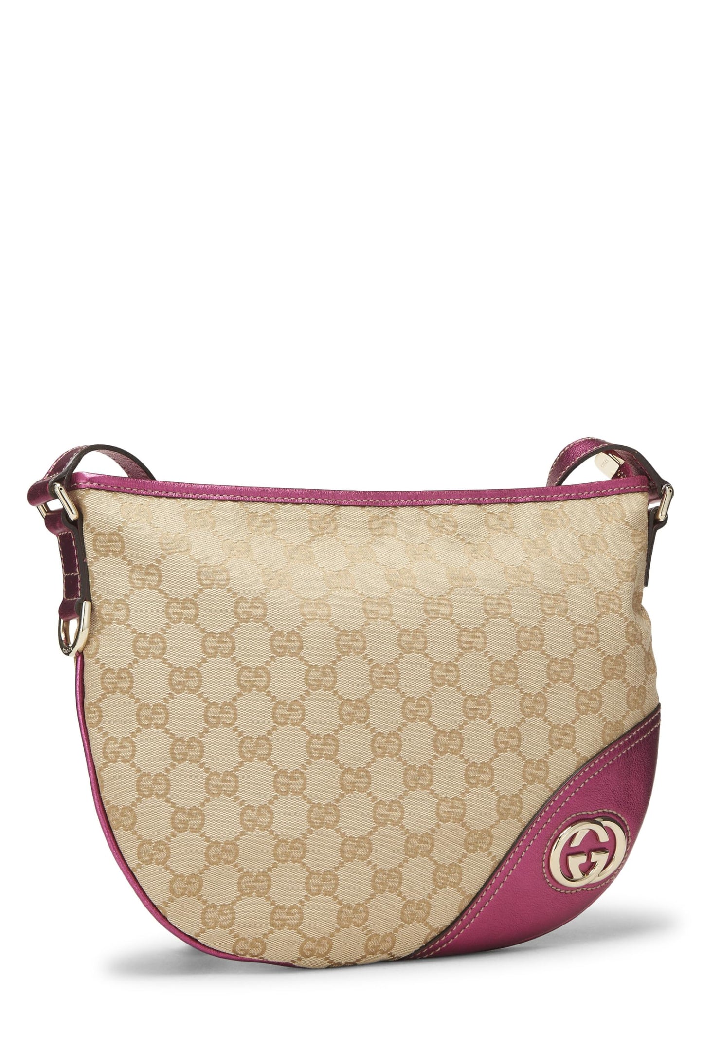 Gucci,  Pink Original GG Canvas Britt Messenger, Pink