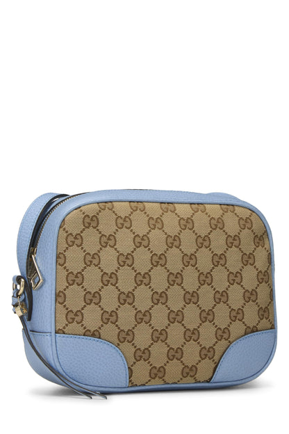 Gucci,  Blue Original GG Canvas Bree Crossbody, Blue