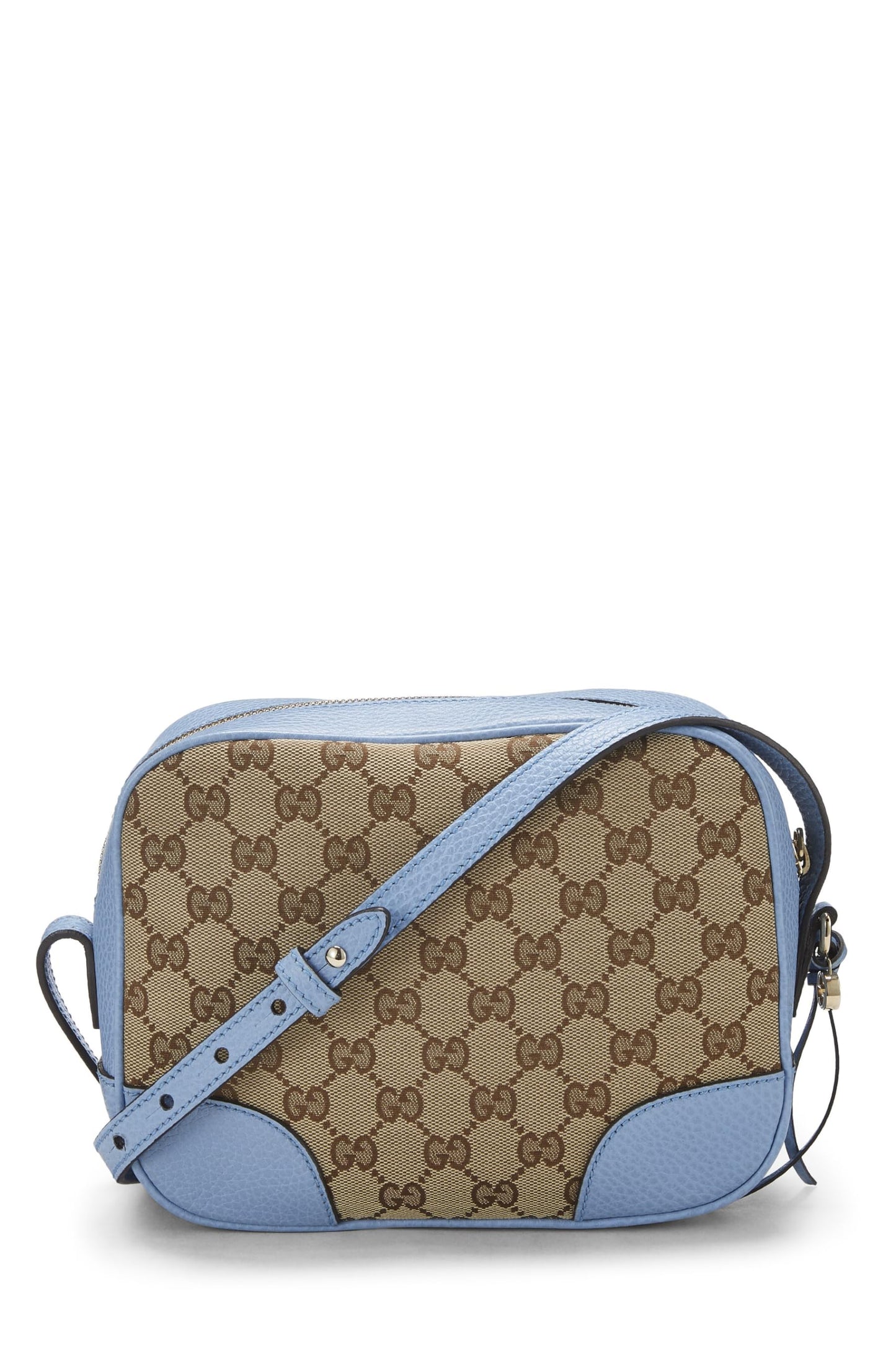 Gucci,  Blue Original GG Canvas Bree Crossbody, Blue